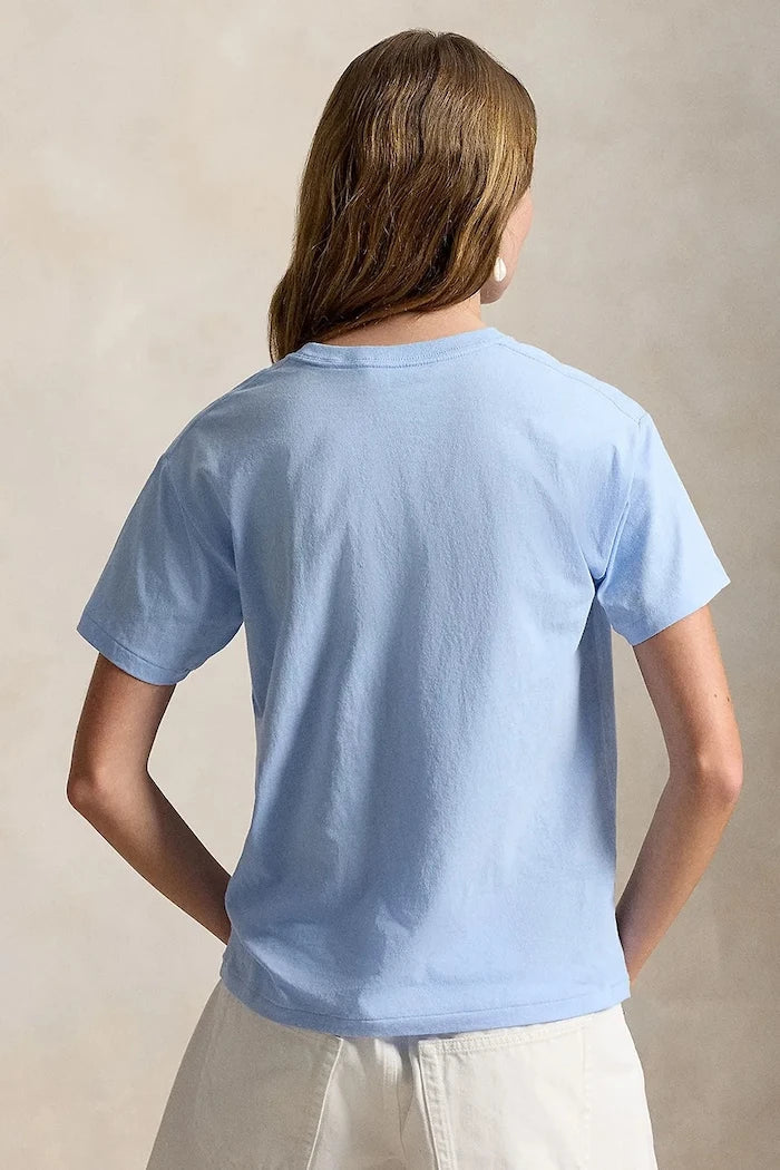 Polo Ralph Lauren basic kadın pamuklu tişört VNTG CTN JSY-KNT-T-SHIRT
