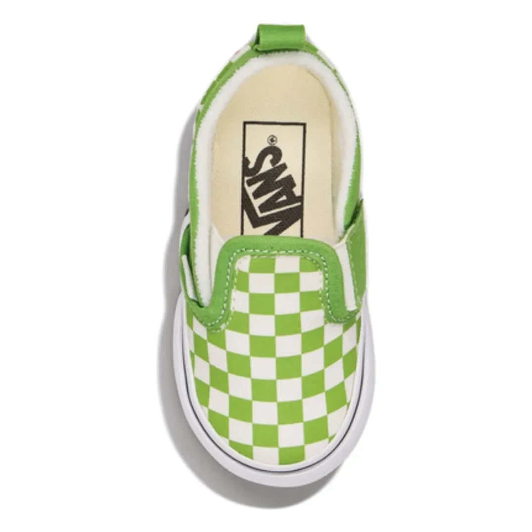 Vans - Slip-On Damier Bebek Sneaker | Yeşil
