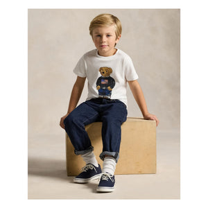 Ralph Lauren - Bear Jersey Tişört | Beyaz