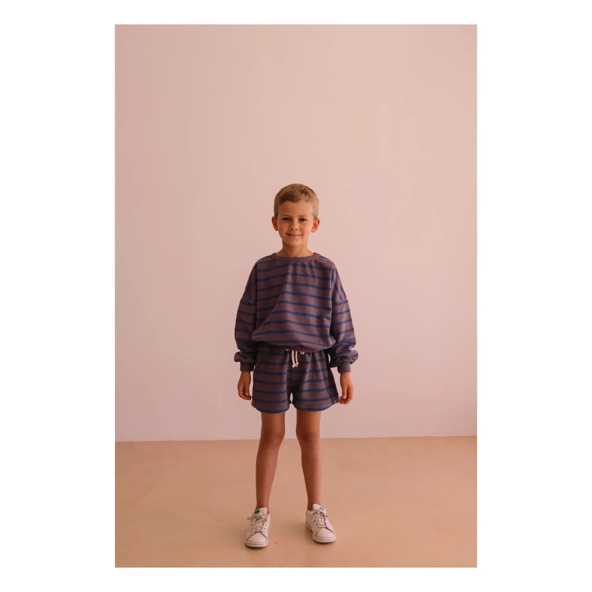 We Are Kids - Tony gestreiftes Sweatshirt aus Bio-Baumwolle | Lila