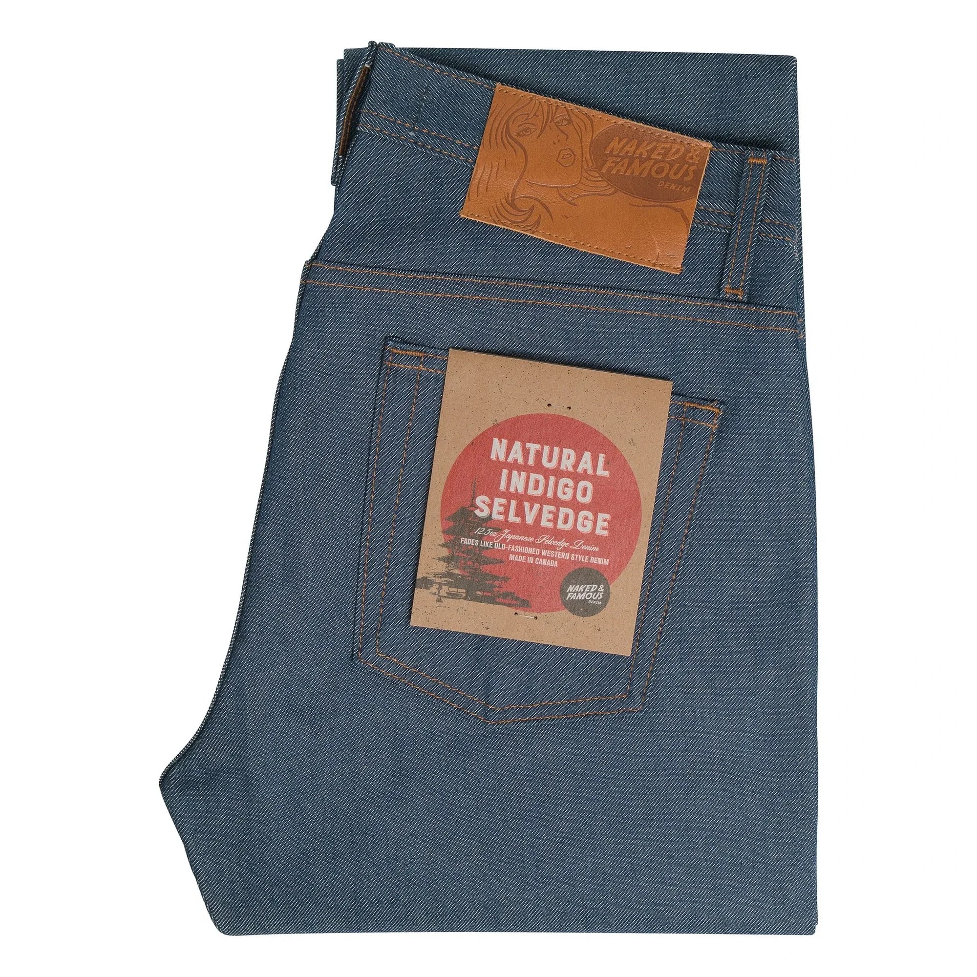 Naked & Famous - Weird Guy Natural Indigo Selvedge Jeans | Indigo