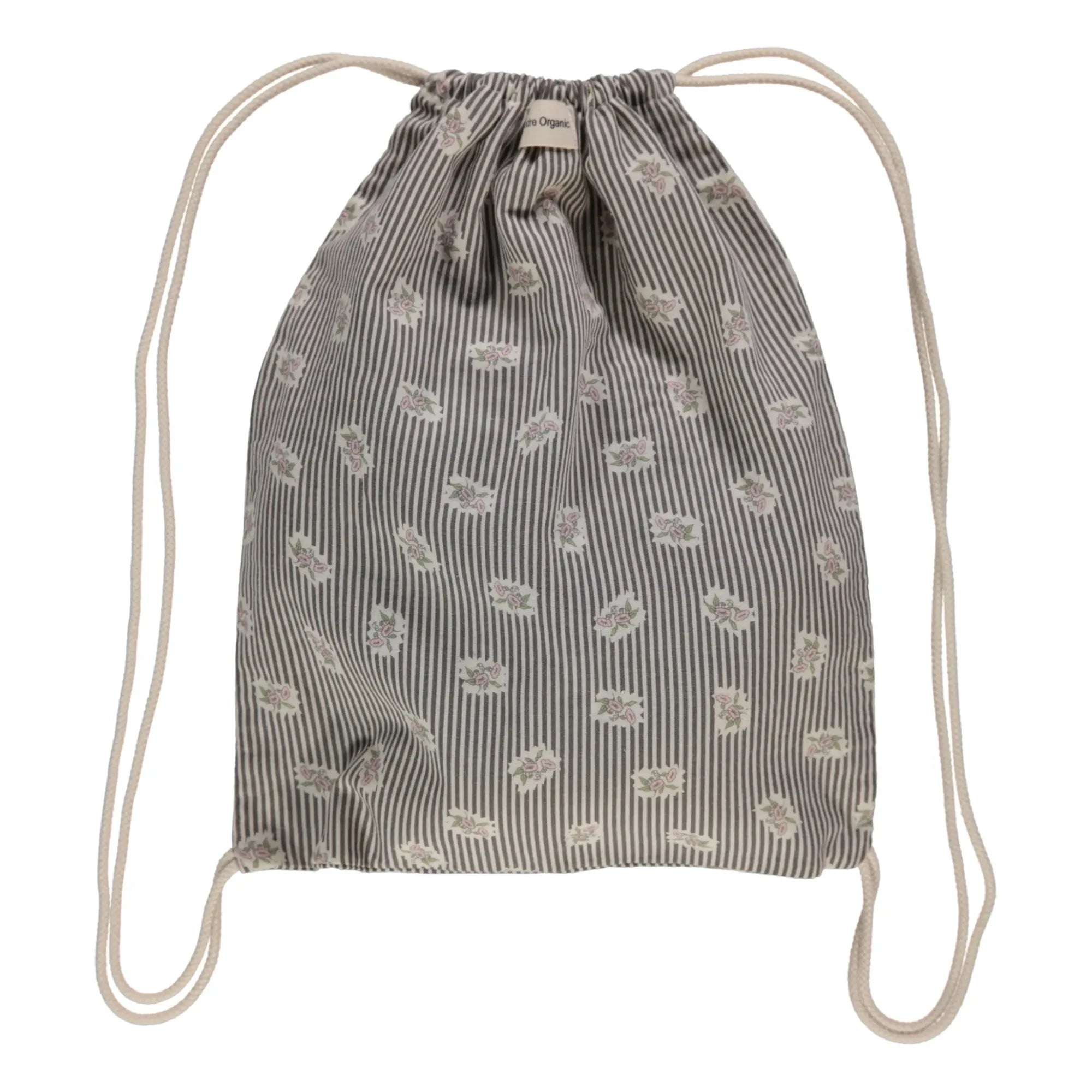 Poudre Organic - Rucksack mit rosa Blüten | Grau