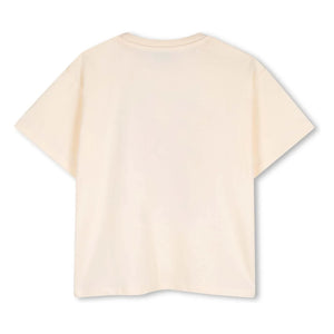 Kenzo – Blumen-T-Shirt | Ecru