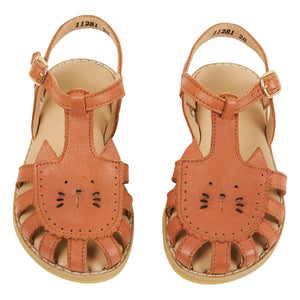 Emile et Ida – Mistigri Katzen-Sandalen | Camel