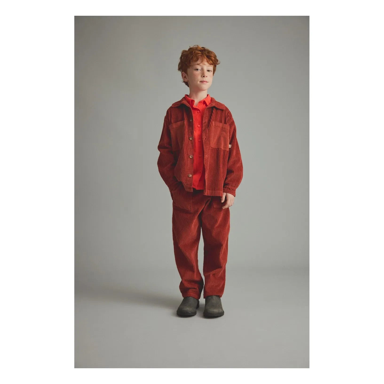 Cozmo - Salem Corduroy Organic Cotton Trousers | Brick Red