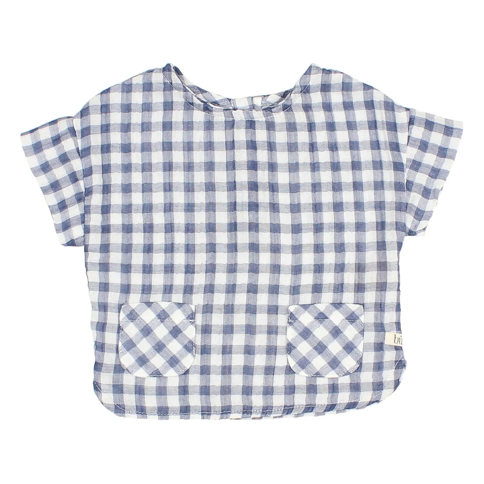 Búho - Vichy Pocket Blouse | Blue