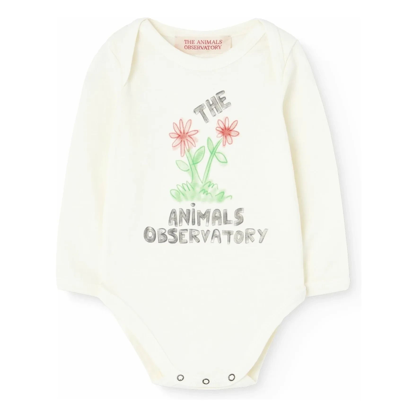 The Animals Observatory - Etek Çiçeği Gövde Organik Pamuk | Beyaz