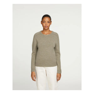Kujten - Kaschmirpullover Nanami | Geflecktes Khaki