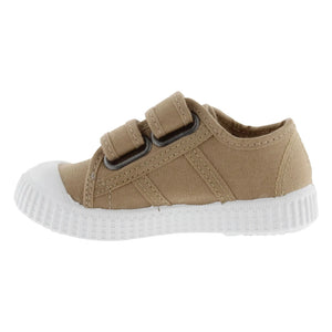 Victoria - Tiras Lona Scratch Sneakers | Camel