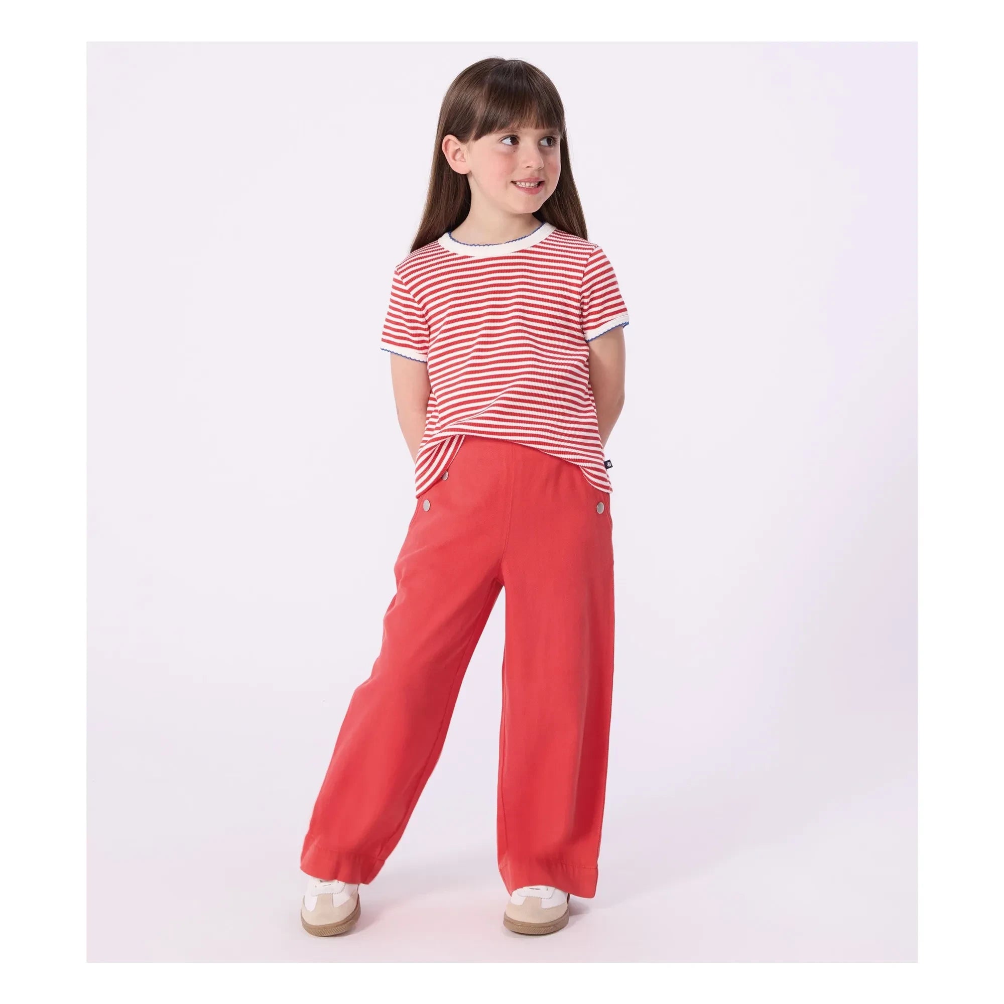 Petit Bateau - Fitilli Tişört | Kırmızı