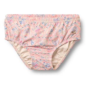 Wheat - Cilia Fleurie Baby-Badeanzug aus recycelten Fasern | Hellrosa