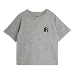 Mini Rodini - Organic Panter Bump T-shirt | Melanj Grey