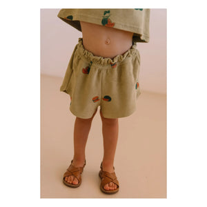 Studio Bohème - Georgy Karpuz Bio-Baumwoll-Frottee-Shorts | Khaki