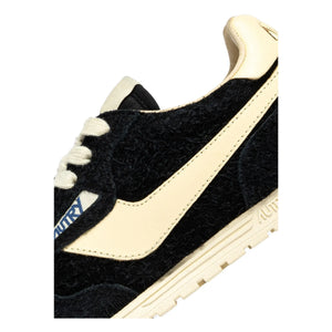 Autry - Windspin Low İki Renkli Süet ve Deri Sneaker | Siyah