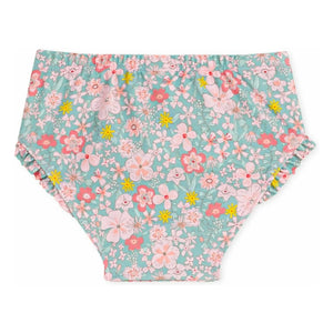 Petit Bateau - Bikinihose mit Blumenmuster | Türkis