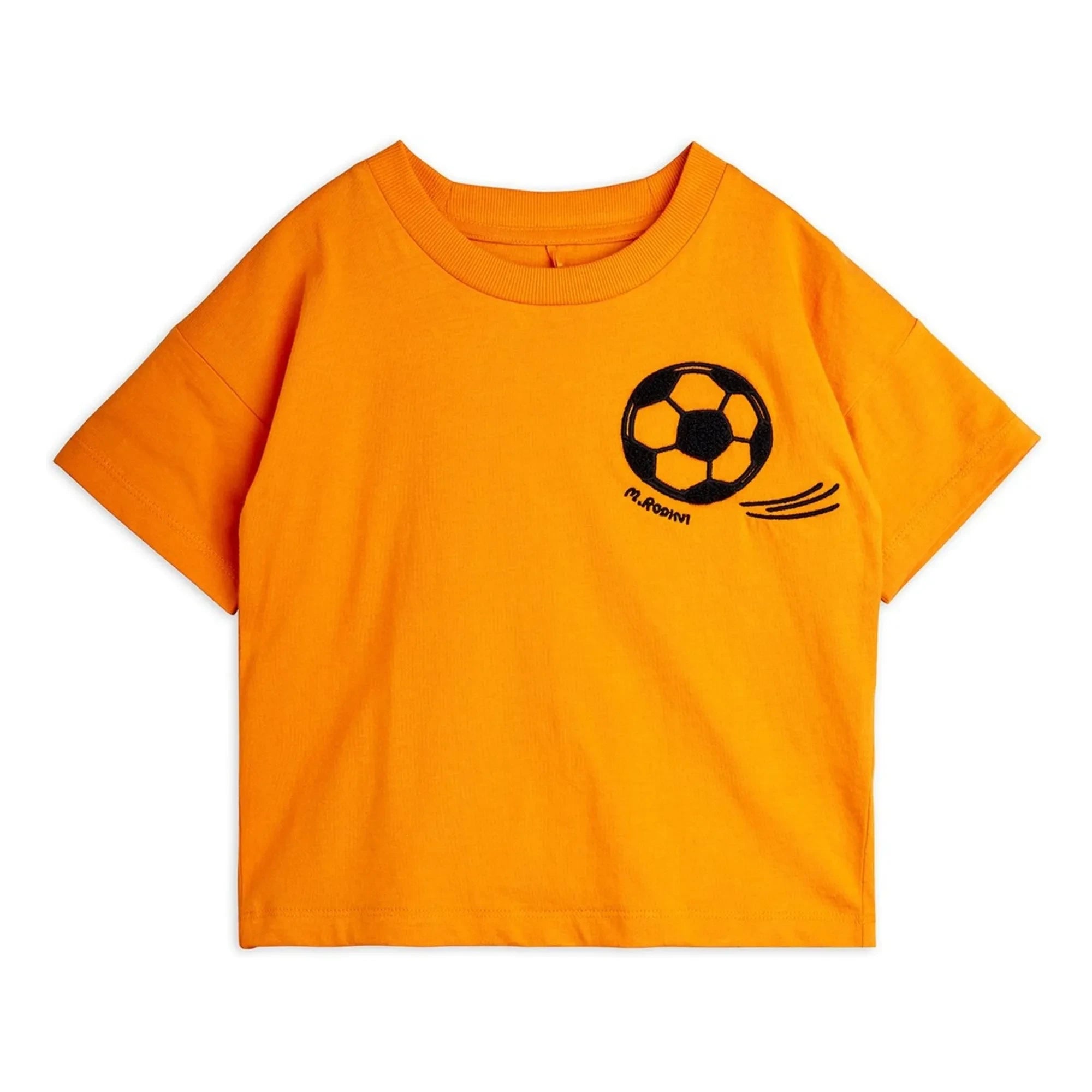 Mini Rodini - Fußball-T-Shirt Bio-Baumwolle | Orange