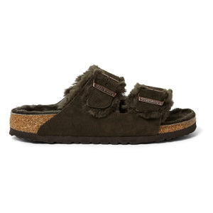 BIRKENSTOCK - Arizona Shearling Sandalen - Erwachsenen-Kollektion | Schokolade