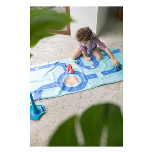 Quut – Circuit Mikrofaser Strandtuch | Blau