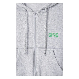 American Vintage - Evona Fermuarlı Sweatshirt | Açık Gri