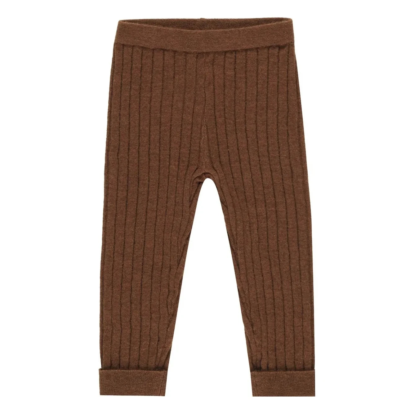 Rylee + Cru - Mini File gerippte Leggings mit Detail | Braun