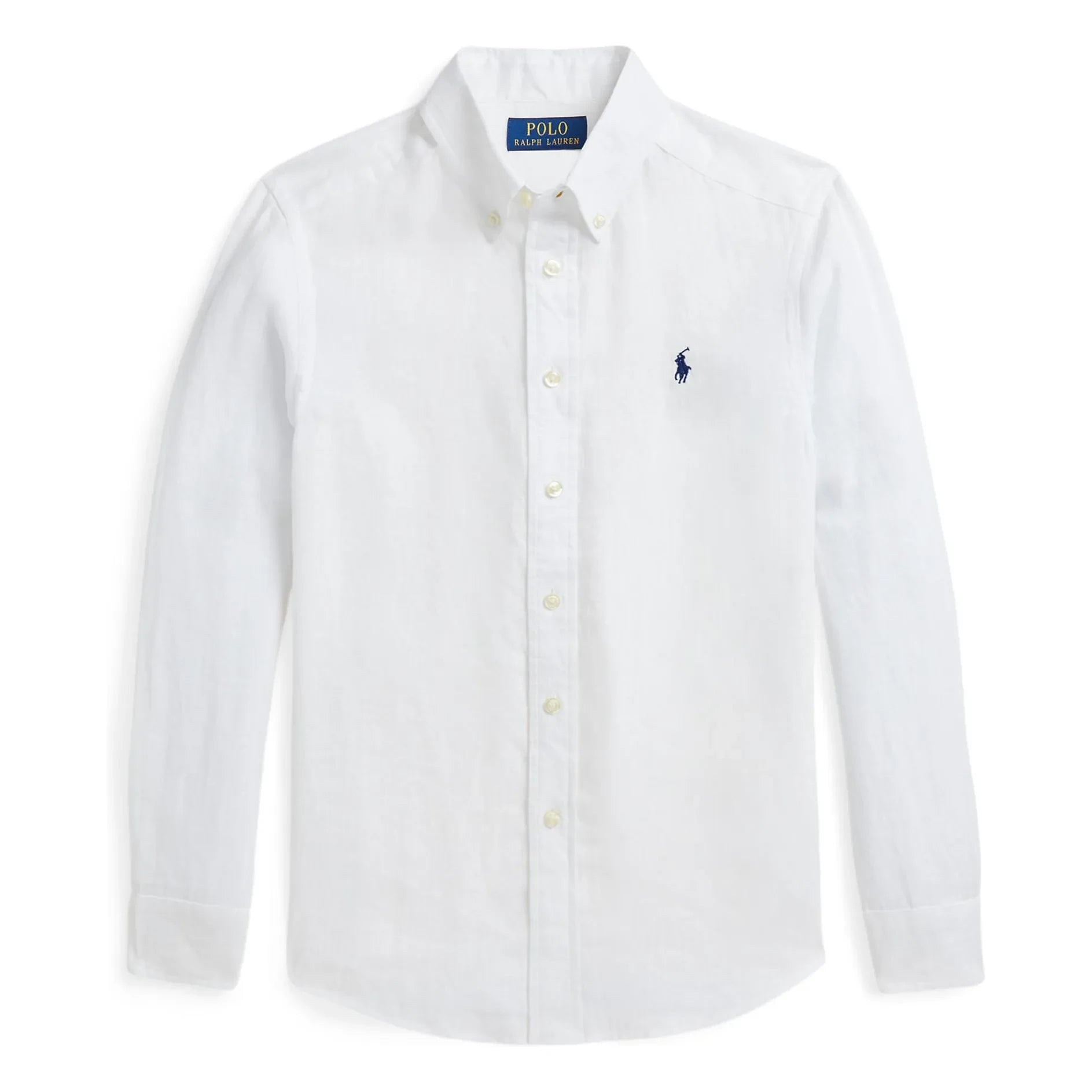 Ralph Lauren - Linen Sport Logo Gömlek | Beyaz