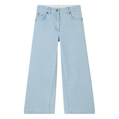 Stella McCartney Kids - Organik Pamuk Flare Jean | Açık Mavi