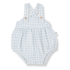 1+ in the family - Patras Vichy Seersucker Jumpsuit | Light Blue