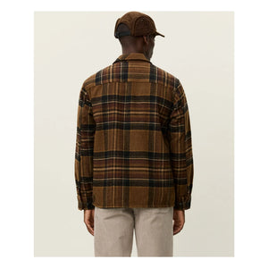 Les Deux - Kaleb Ekoseli Yün Overshirt | Kahverengi