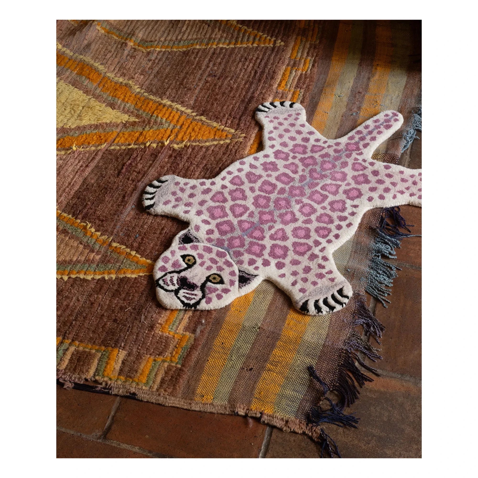Doing Goods - Lilly leopar halı | Leylak