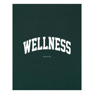 Sporty & Rich - Wellness Ivy Tişört Geri dönüştürülmüş pamuk | Koyu yeşil