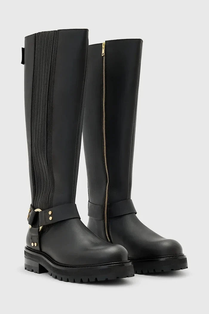 AllSaints Maddie High Boot Deri Çizme