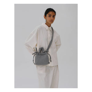 Olend - Micro Ona Soft Vichy Bag | Black
