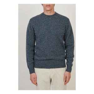 Hartford - Shetland sweatshirt | İndigo mavi
