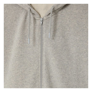 American Vintage - Kapüşonlu Fermuarlı Sweatshirt | Gri Melanj