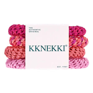 Bon Dep - 4'lü Kknekki 44 scrunchie seti | Pembe