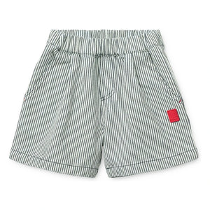 Liewood – Borrisa Gestreifte Jeansshorts | Marineblau