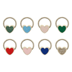 Mimi & Lula - Set of 8 Heart Hairpins | Gold