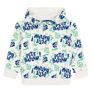 Petit Bateau - Petit Bateau Kapüşonlu Sweatshirt | Ekru