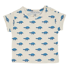 Emile et Ida - Organic Cotton Turtle T-Shirt | Ecru