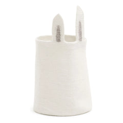 Muskhane - Rabbit Felt Storage Basket | Ivory