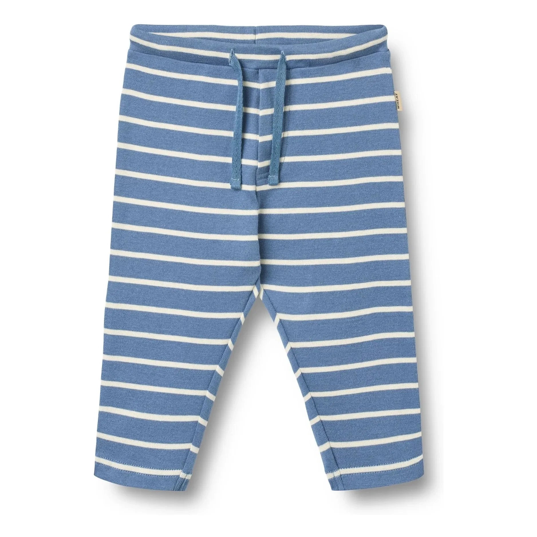 Wheat - Manfred Gestreifte Bio-Baumwoll-Jeggings | Blau