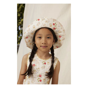 Bebe Organic - Annice Fleurie Ruffle Apron Dress | White