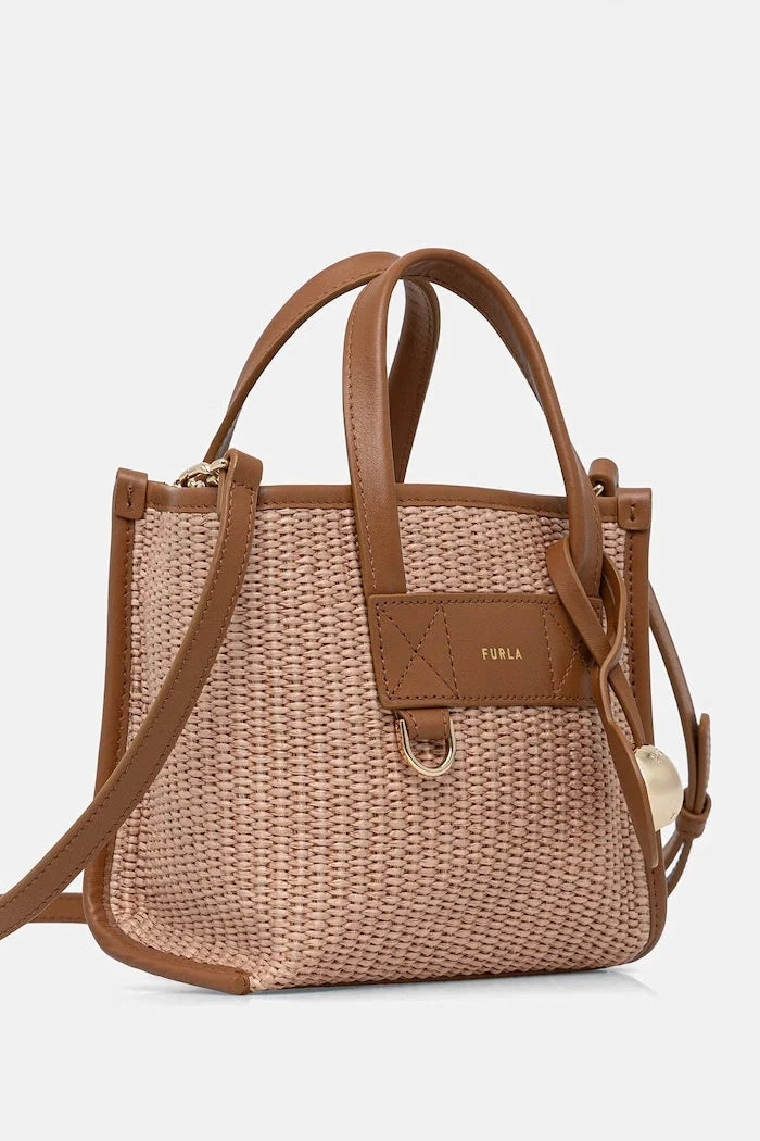 Furla örgü kumaştan kadın crossbody çanta Divide It Mini Tote