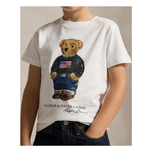 Ralph Lauren - Bear Jersey Tişört | Beyaz