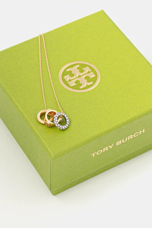 Tory Burch Miller Pave Kolye ve Küpeler (2 Parça)