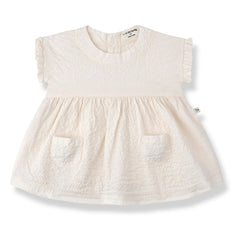 1+ in the Family - Troya Seersucker Dress | Ecru