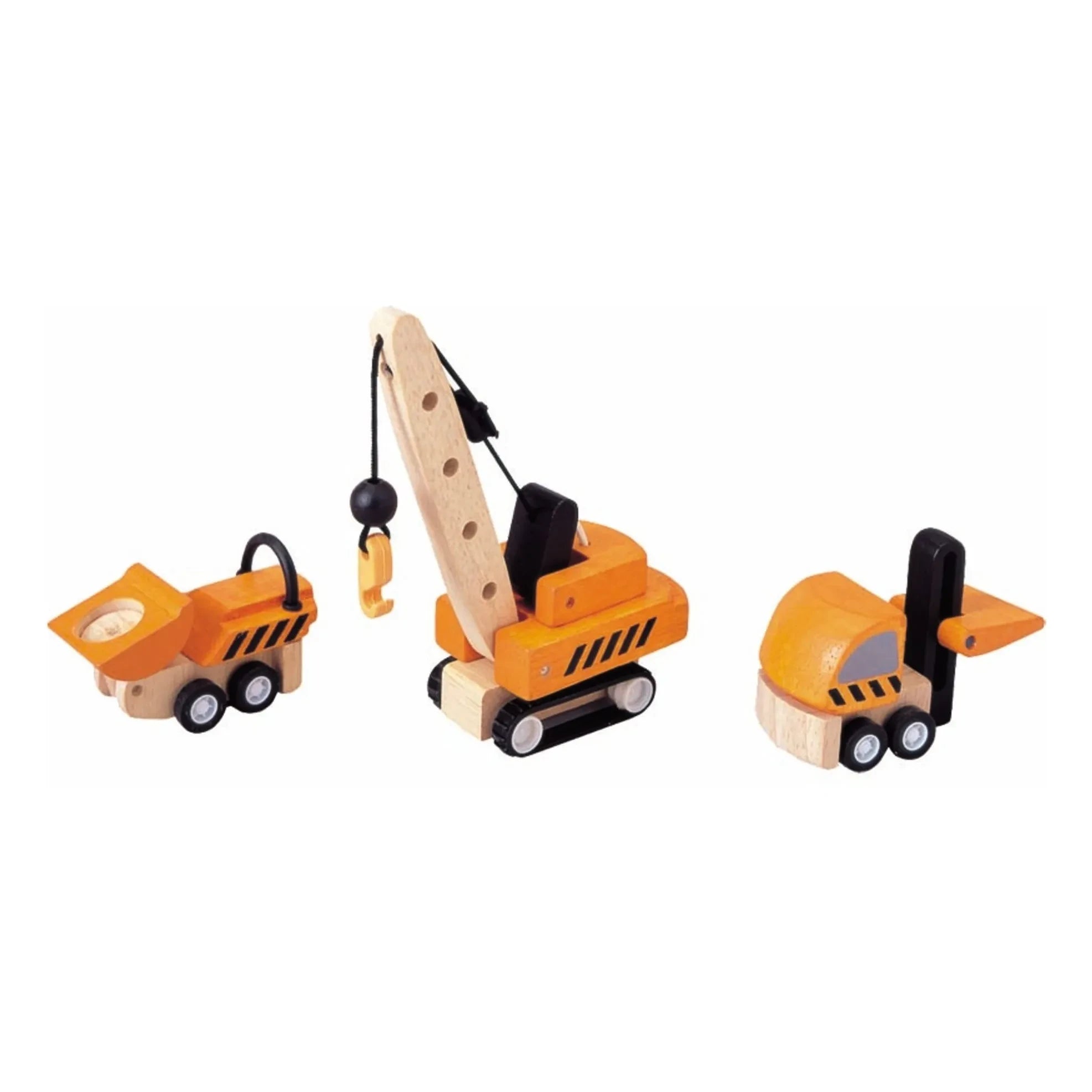 Plan Toys - Construction Vehicles - 3-Piece Set