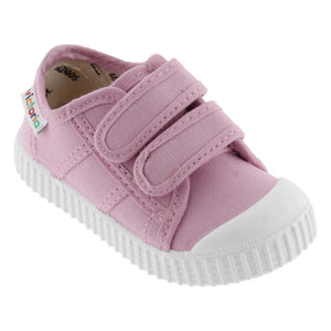Victoria - Tiras Lona Scratch Sneakers | Pudra pembe