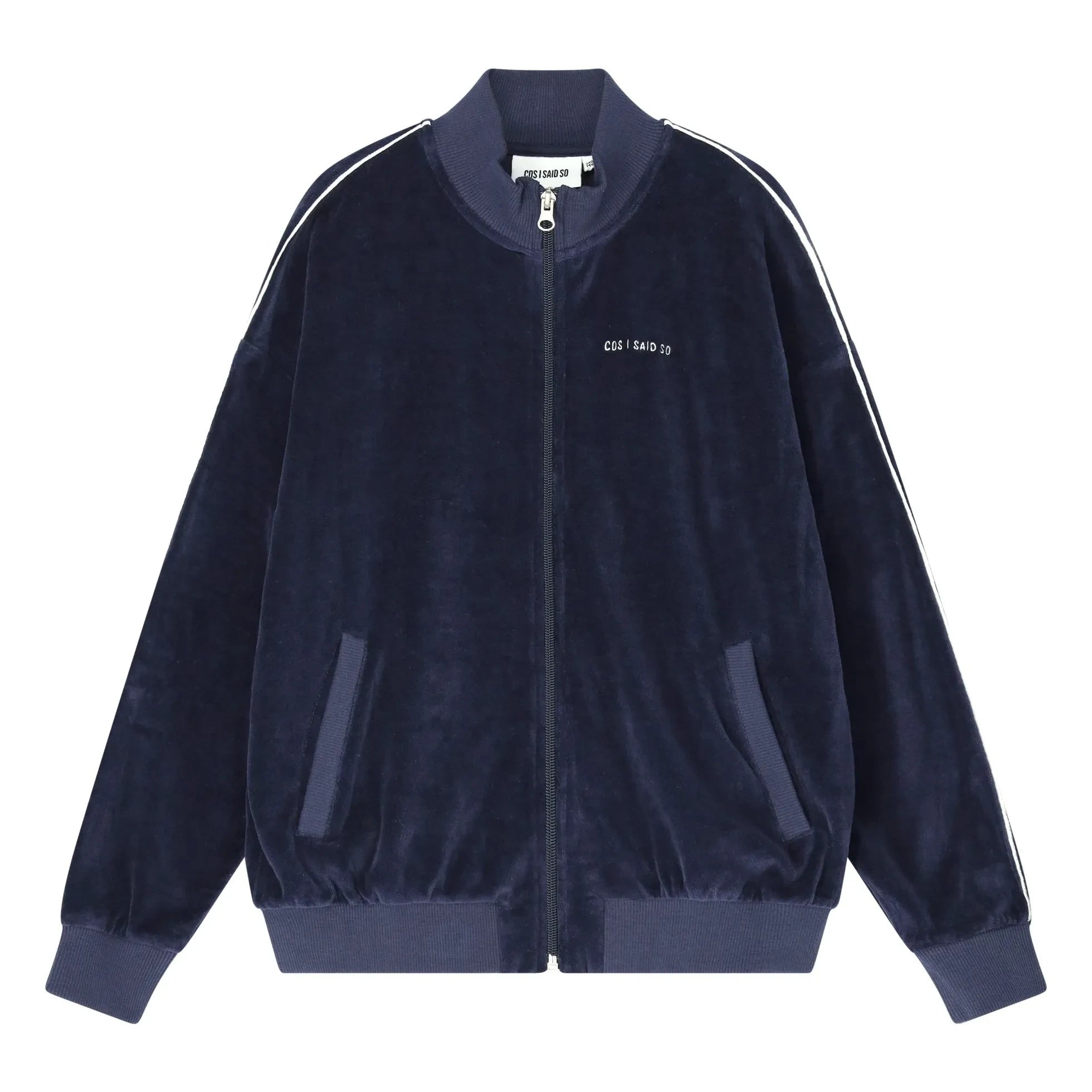 Cos I Said So - Velvet Organic Cotton Jacket | Navy Blue