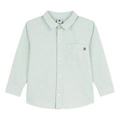 Petit Bateau - Salbei | Einfaches Leinenhemd